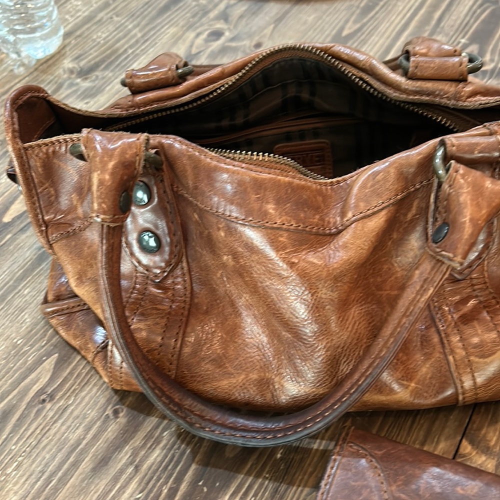 Frye purse and matching Frye wallet